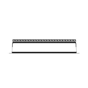 AGER 1U 24port Cat6 Utp Boş Patch Panel AC-610-24 AGER 1U 24port Cat6 Utp Boş Patch Panel AC-610-24
