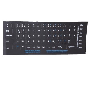 Addison 300162 Türkçe F Siyah Klavye Stiker Addison 300162 Türkçe F Siyah Klavye Stiker